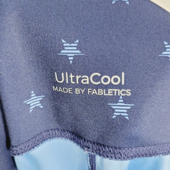 Fabletics | Womens Ultra Cool Athletic Work Out Leggings Dark Blue Star Print - Picture 9 of 9